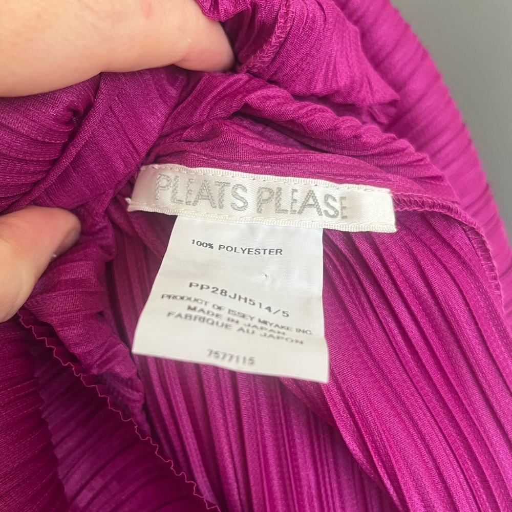 Pleats Please Issey Miyake Forward 2 Dress Magenta - Picture 4 of 6